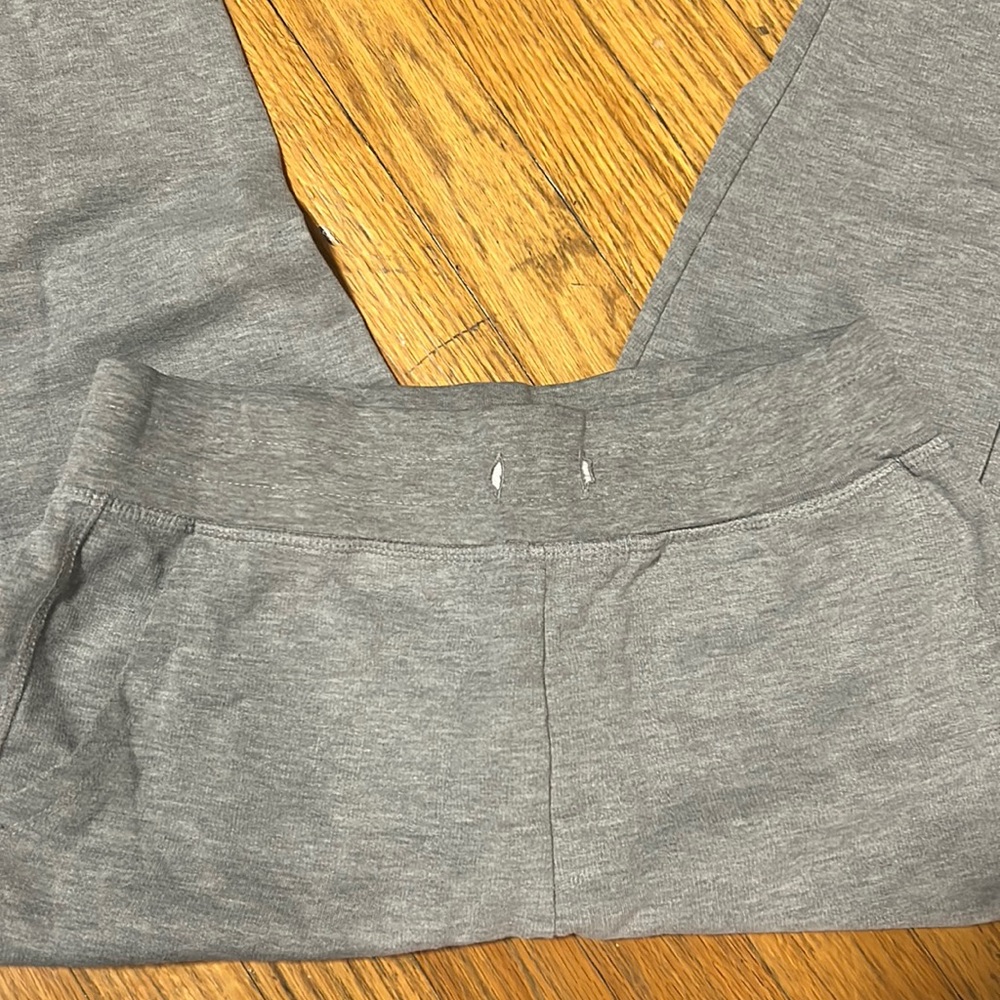 Gray sweatpants